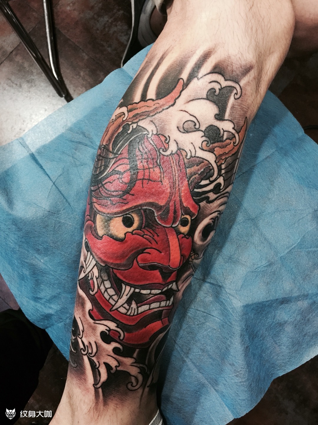 般若牡丹_纹身图案手稿图片_纹杰的纹身作品集