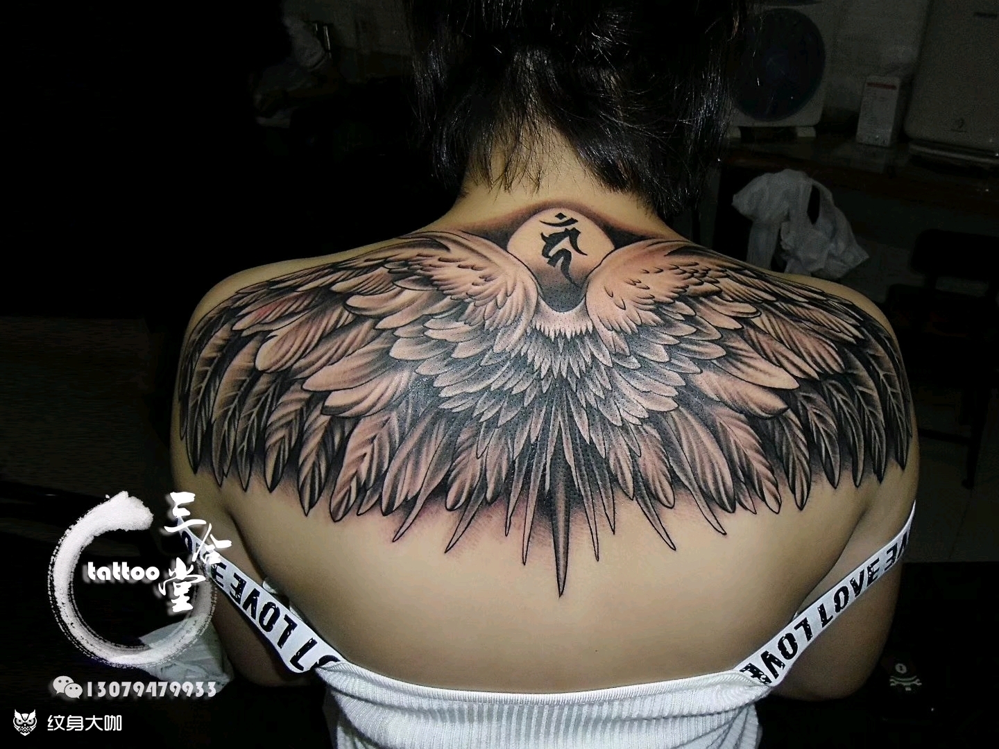 翅膀_纹身图案手稿图片_宗凯的纹身作品集