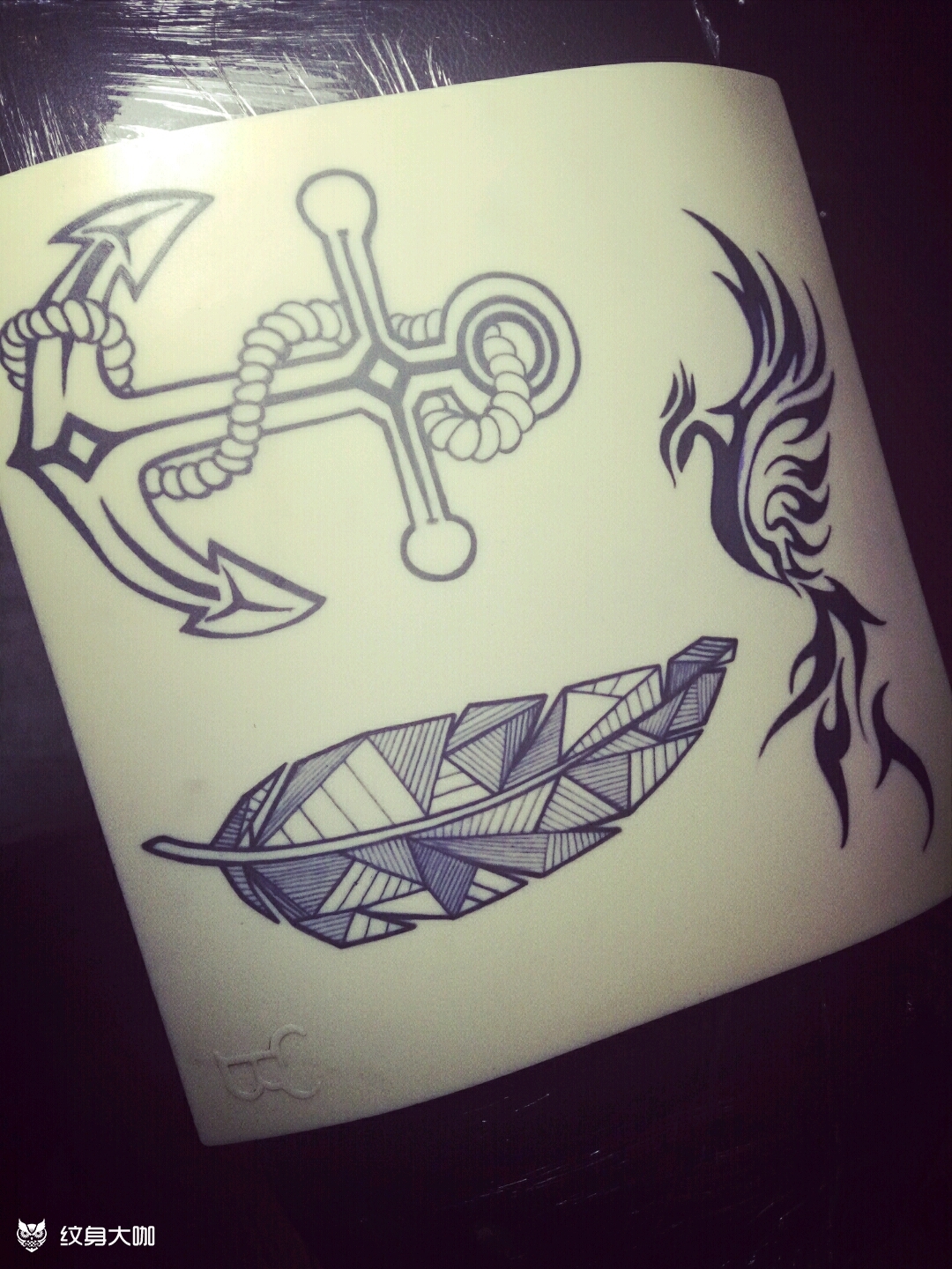 假皮练习_纹身图案手稿图片_闹闹的纹身作品集