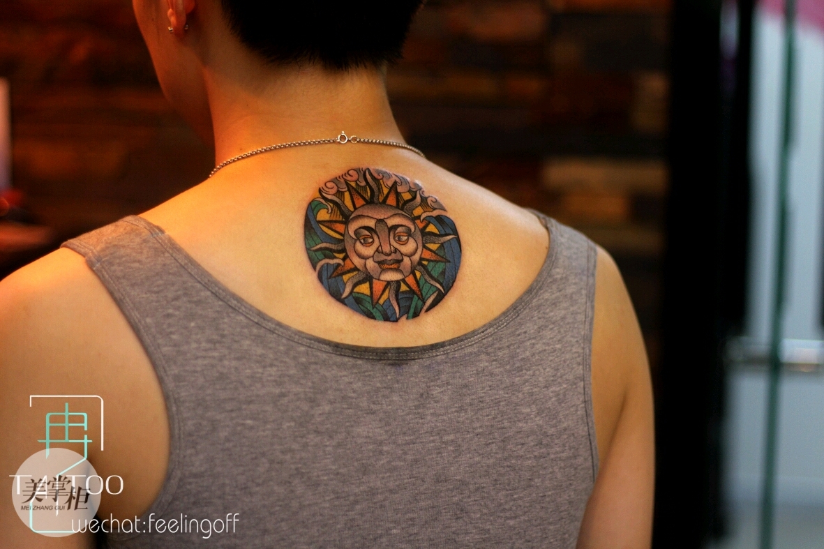 太阳神_纹身图案手稿图片_jo的纹身作品集