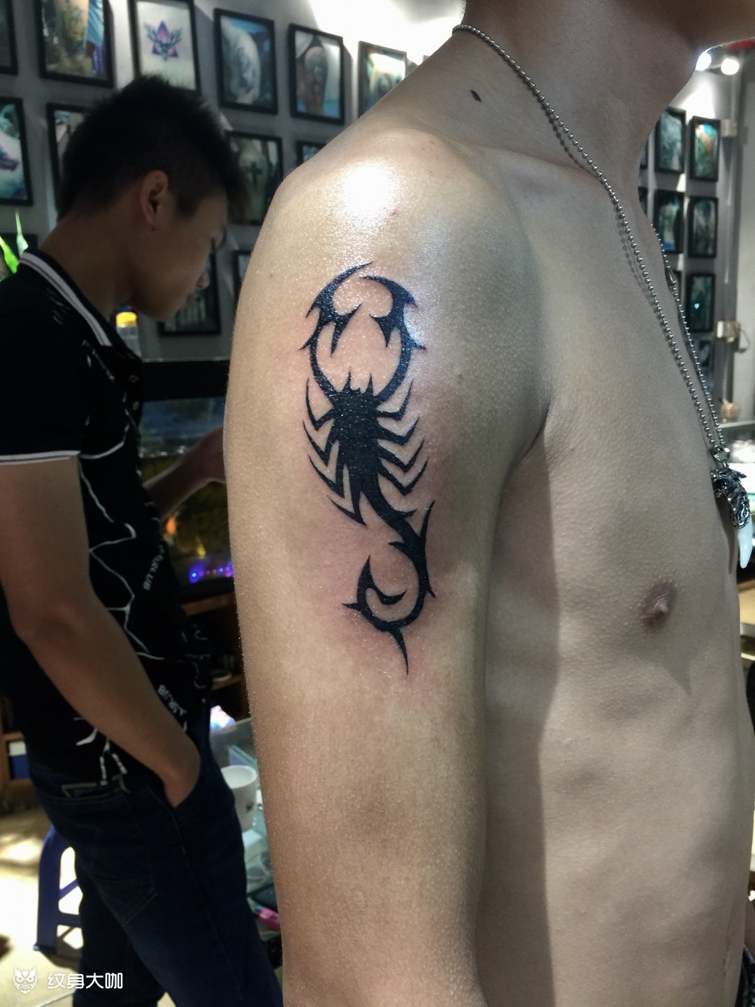 图腾蝎子_纹身图案手稿图片_李珠清的纹身作品集