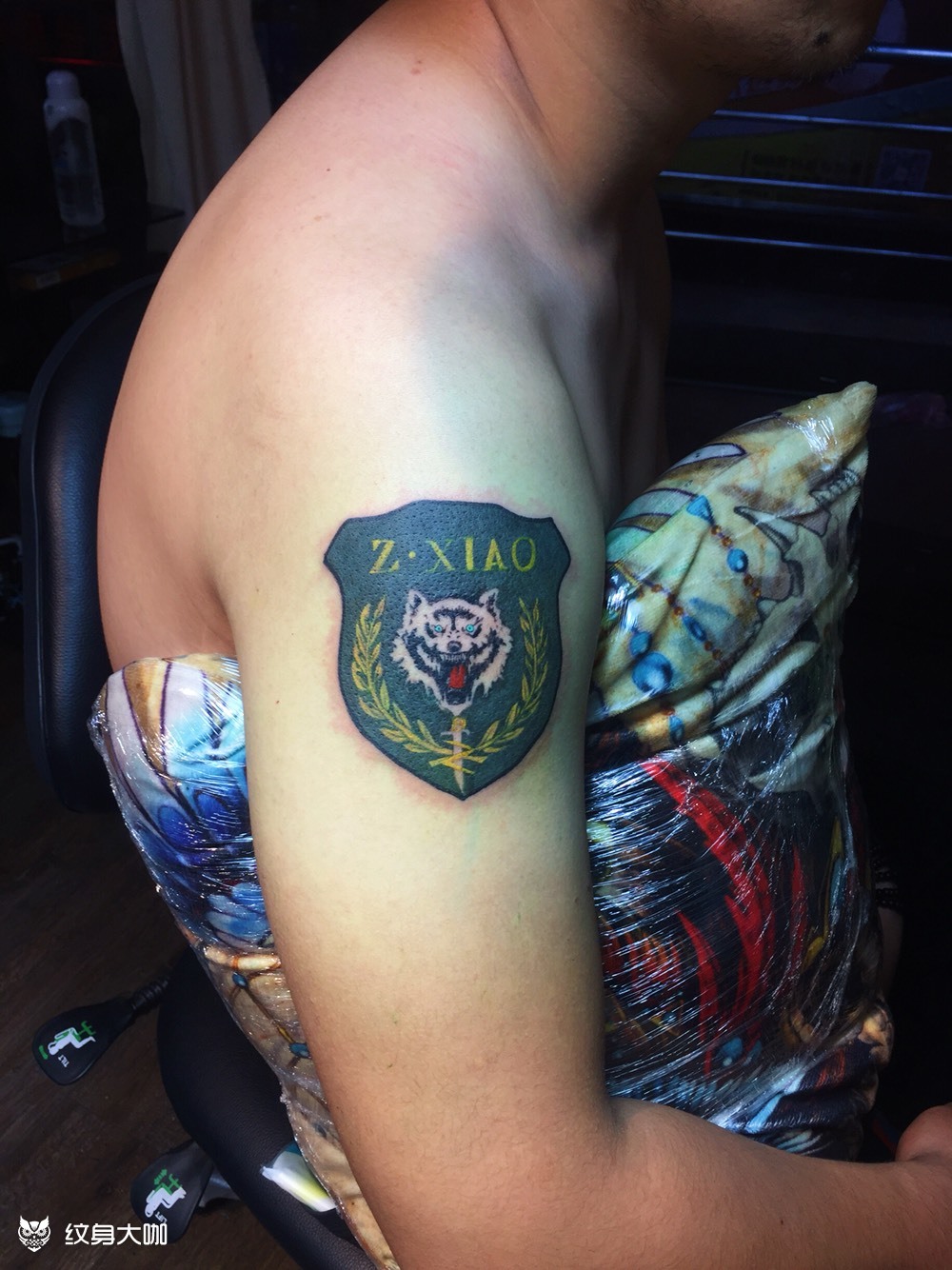 部队纪念肩章_纹身图案手稿图片_coco的纹身作品集