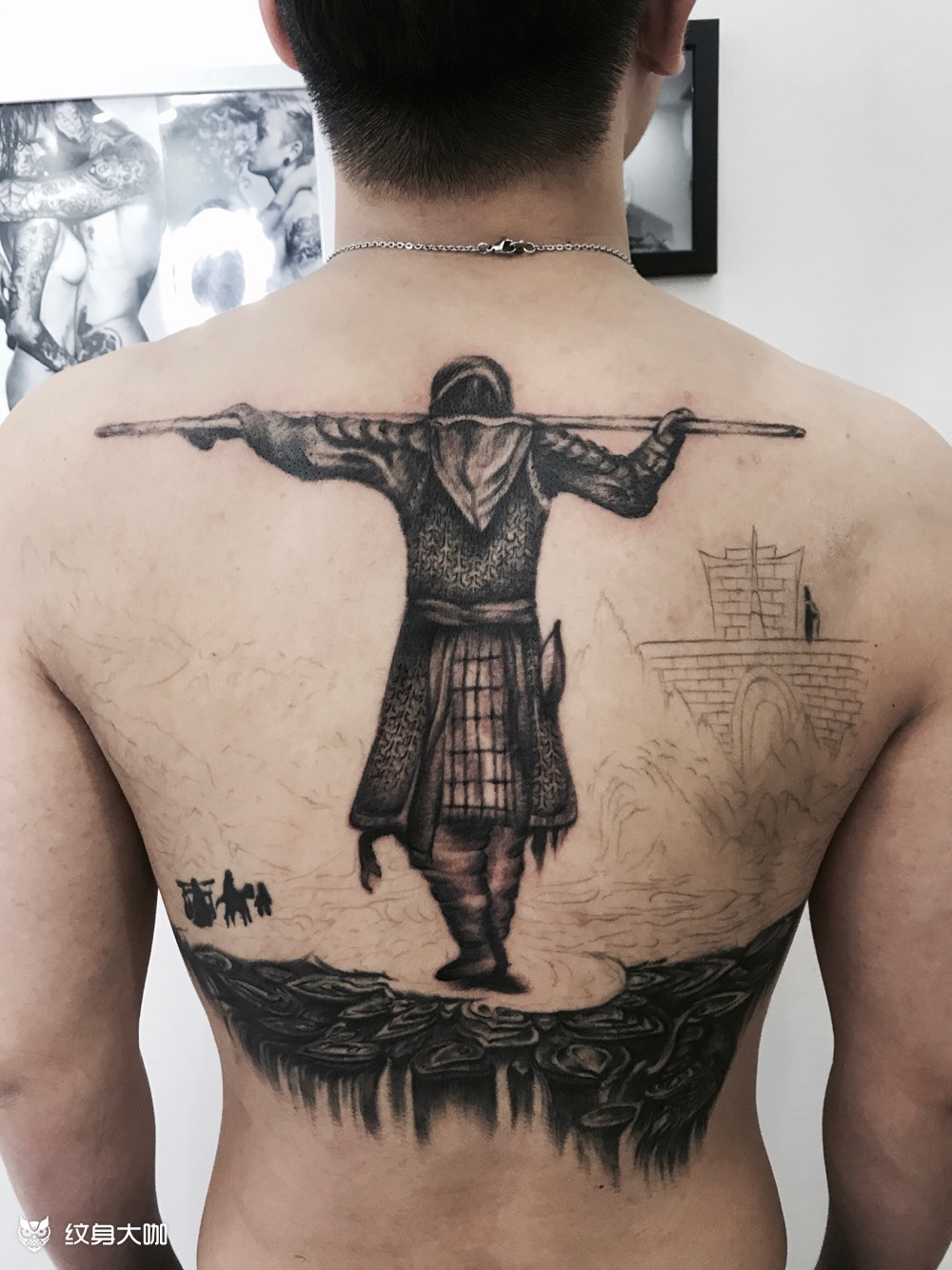 大话西游二次上色_纹身图案手稿图片_陈婷的纹身作品集