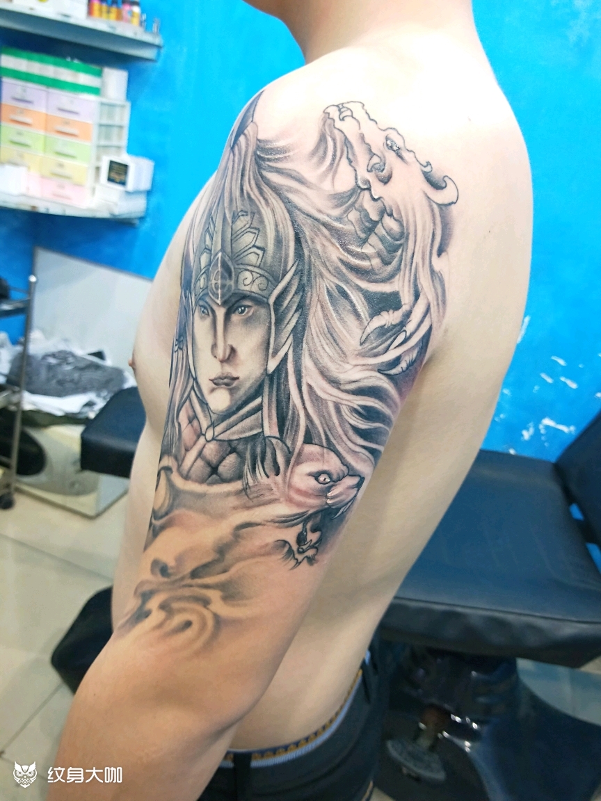 赵云_纹身图案手稿图片_吴伸的纹身作品集