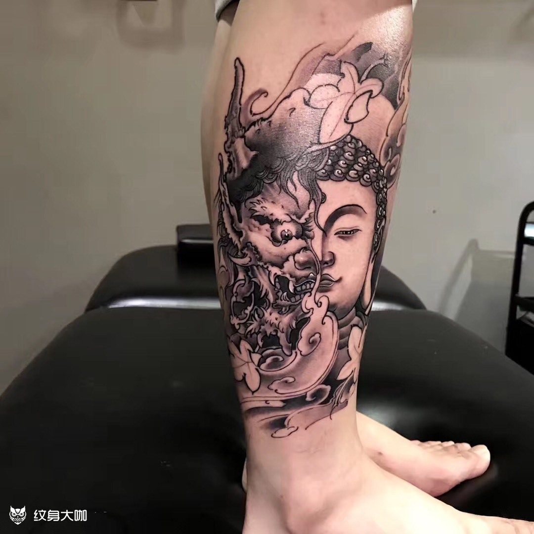 半佛半魔一念之间纹身作品
