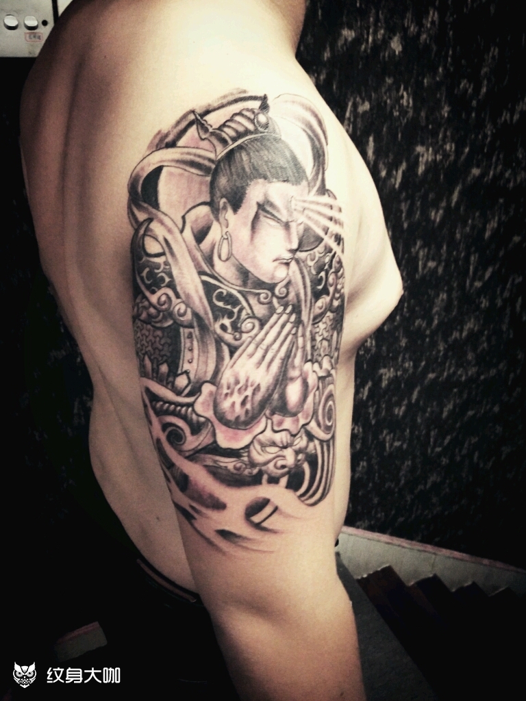 二郎神_纹身图案手稿图片_阿洛的纹身作品集