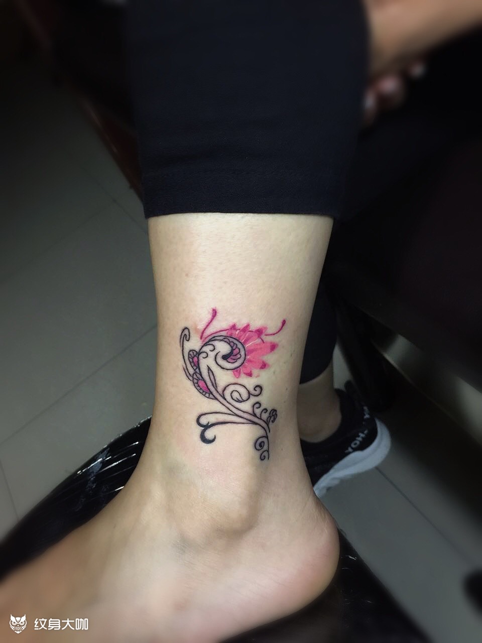 脚踝图腾_纹身图案手稿图片_玖奈的纹身作品集