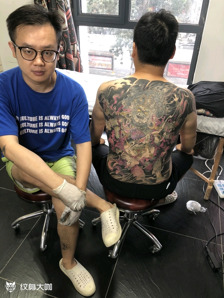 鬼画符大黑天_纹身图案手稿图片_北斋tattoo的纹身作品集