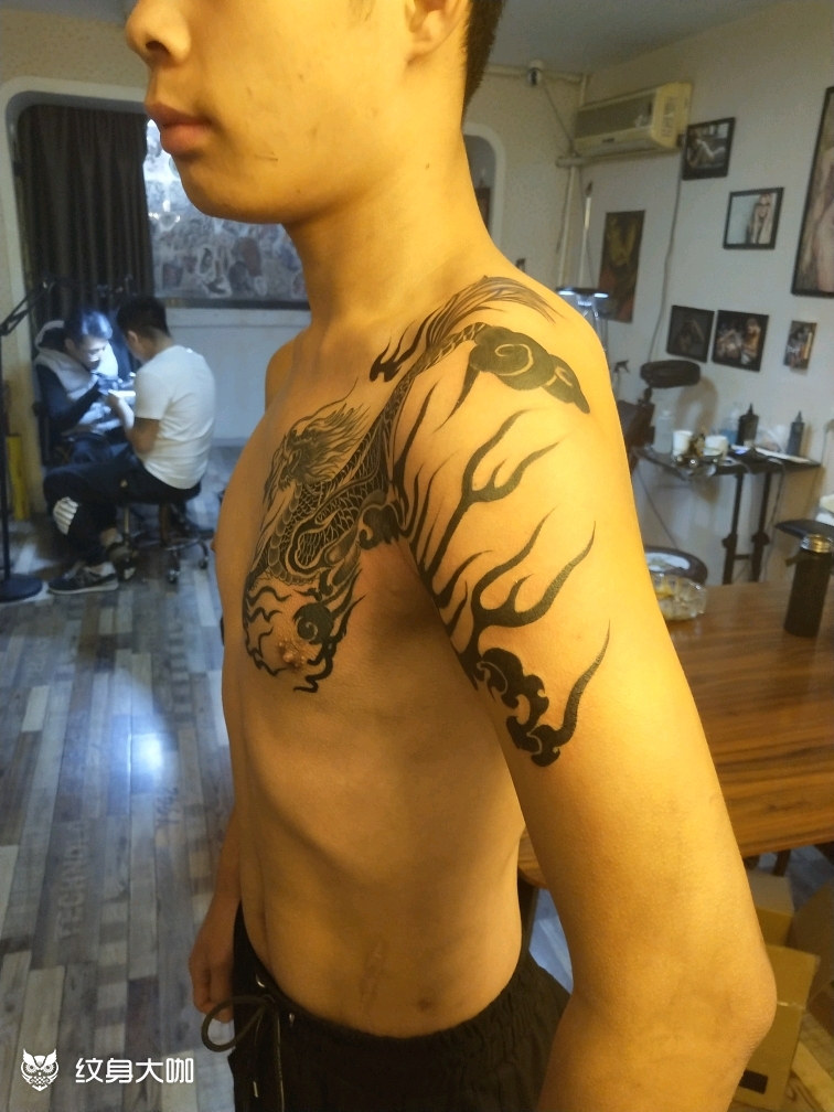 张起灵同款麒麟盗墓笔记,张起_纹身吧社区 - 纹身大咖