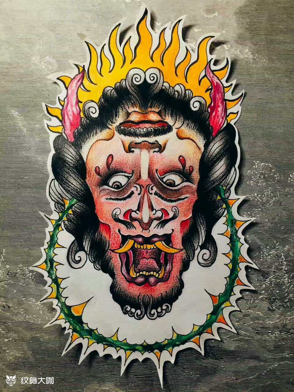 日常双面般若彩色手稿