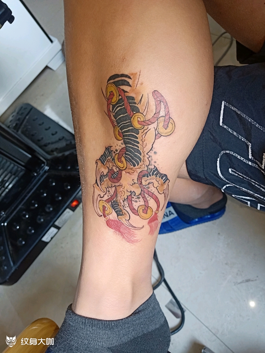 抓钱龙爪手_纹身图案手稿图片_袁东泽的纹身作品集