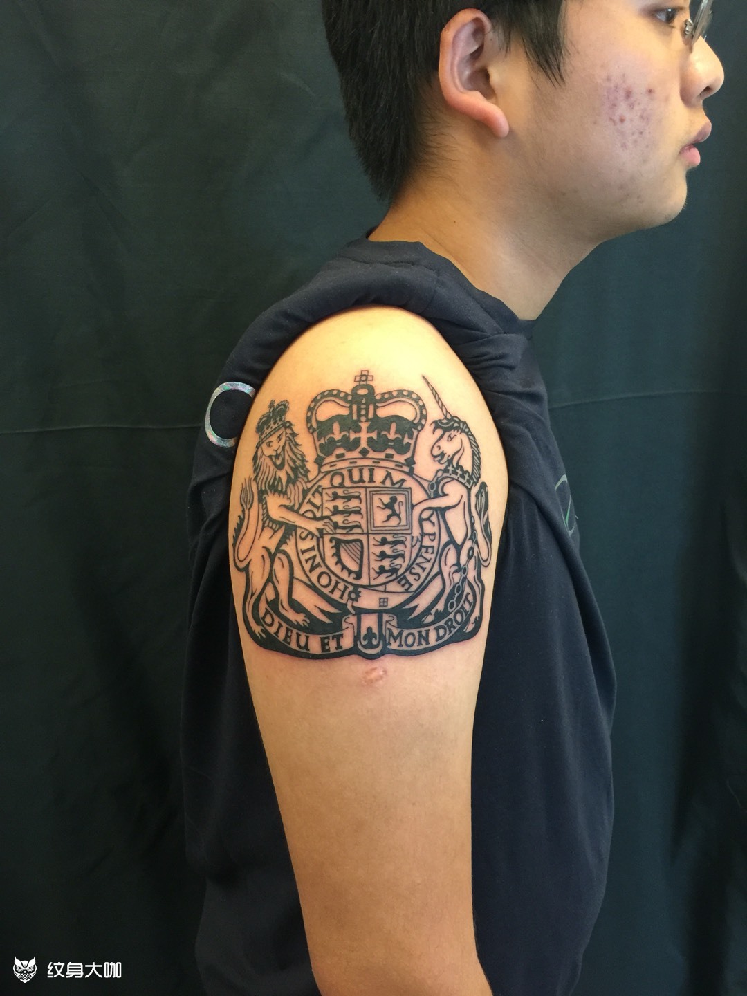 英国 国徽_纹身图案手稿图片_大鹏的纹身作品集