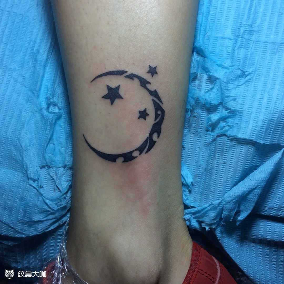 盼星星盼月亮_纹身图案手稿图片_李春卫的纹身作品集