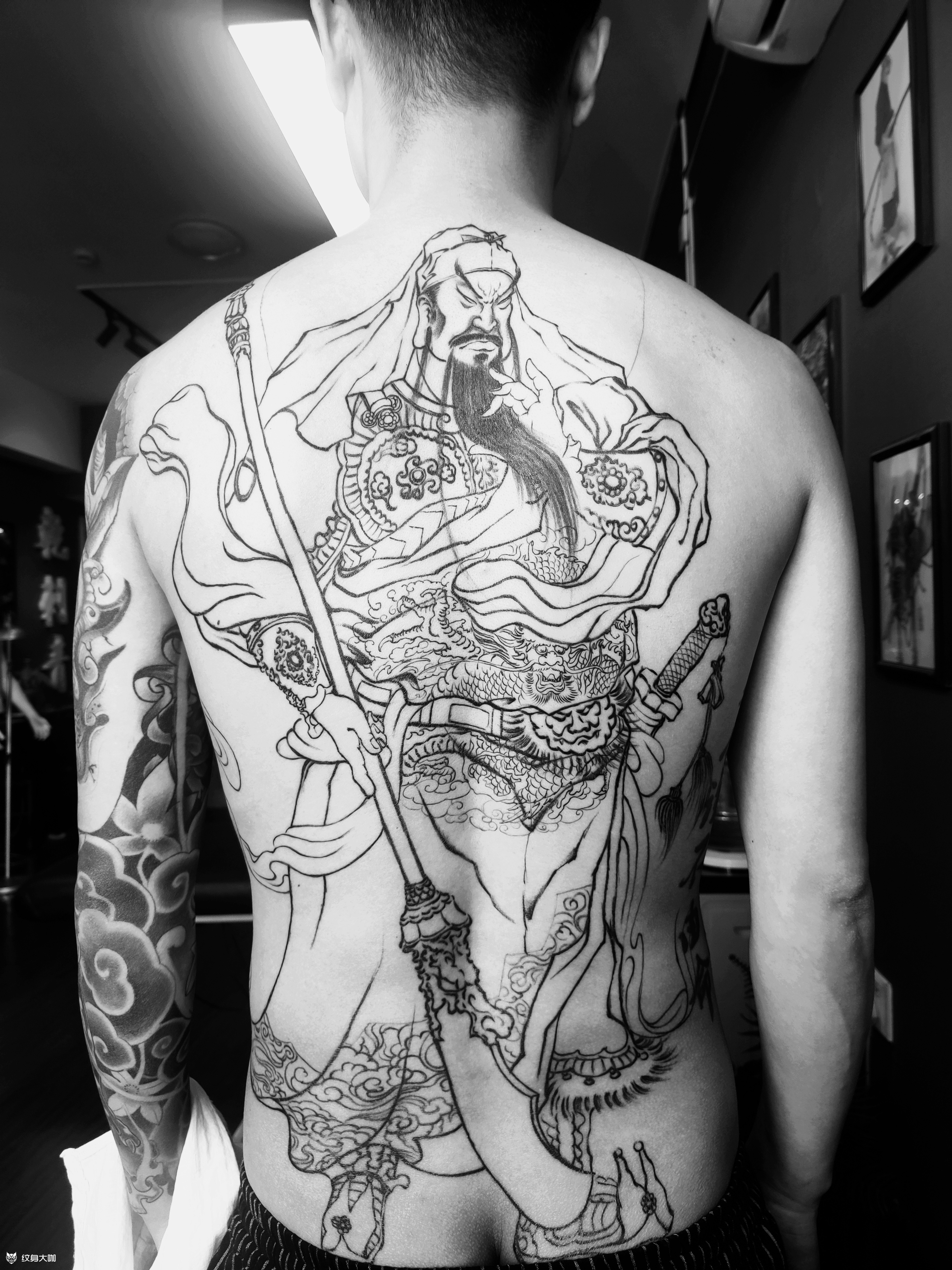关公_纹身图案手稿图片_箓·刺的纹身作品集