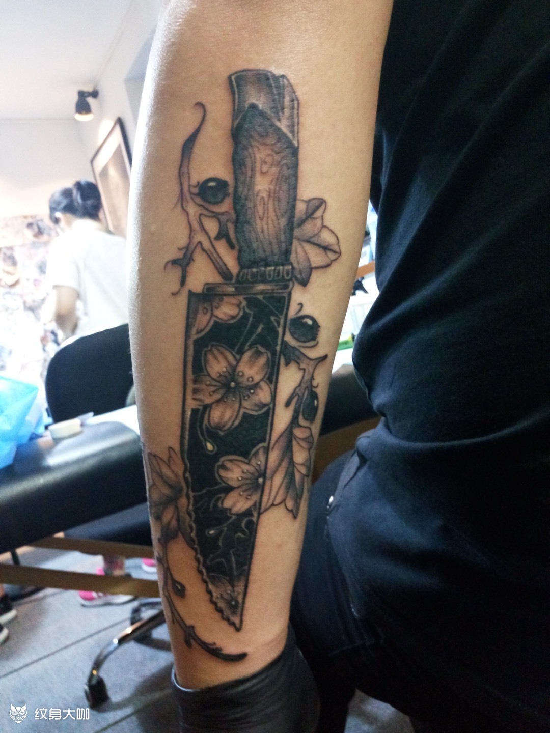 水果刀_纹身图案手稿图片_狱门童的纹身作品集