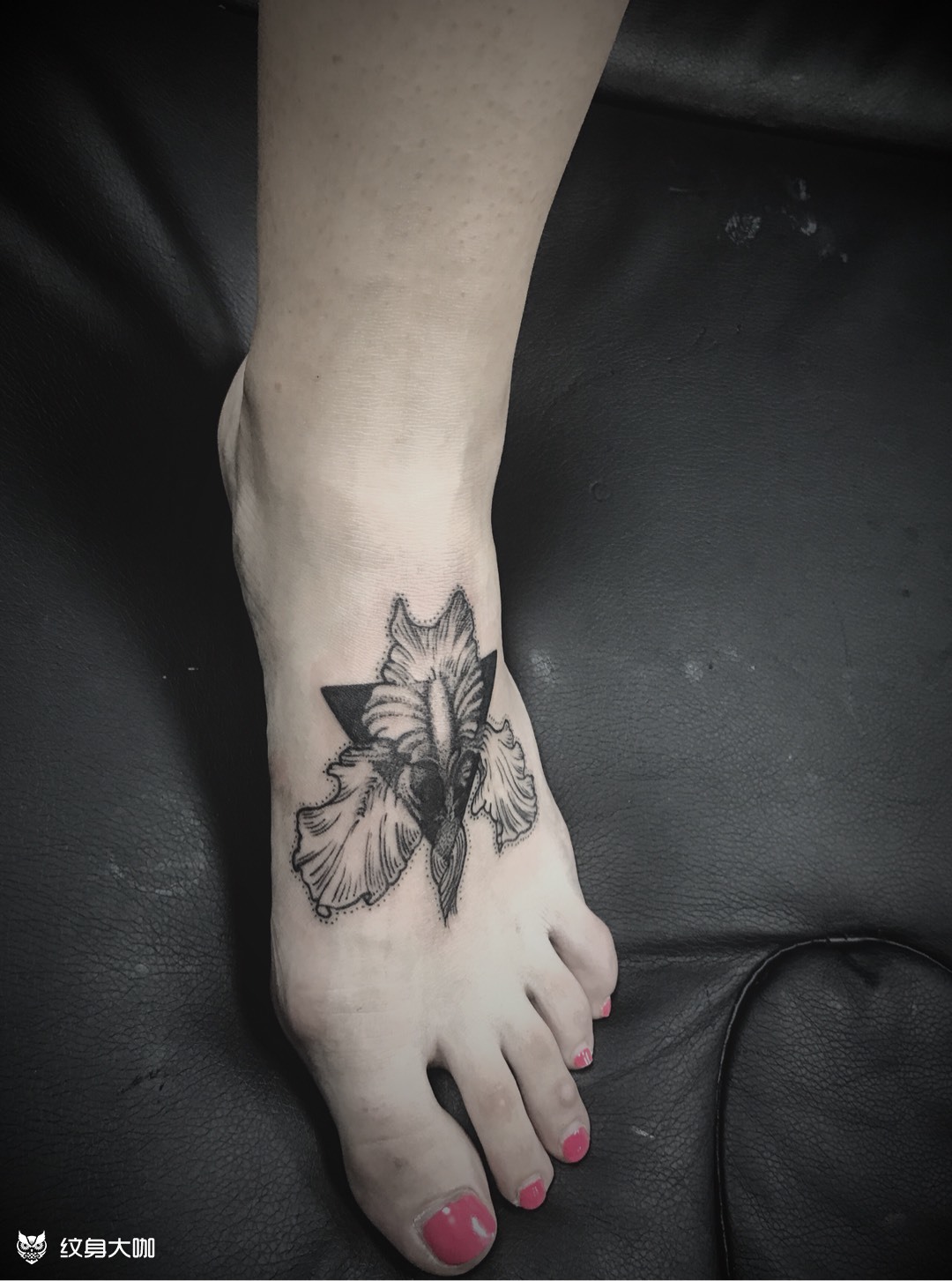 兰花_纹身图案手稿图片_小虎的纹身作品集