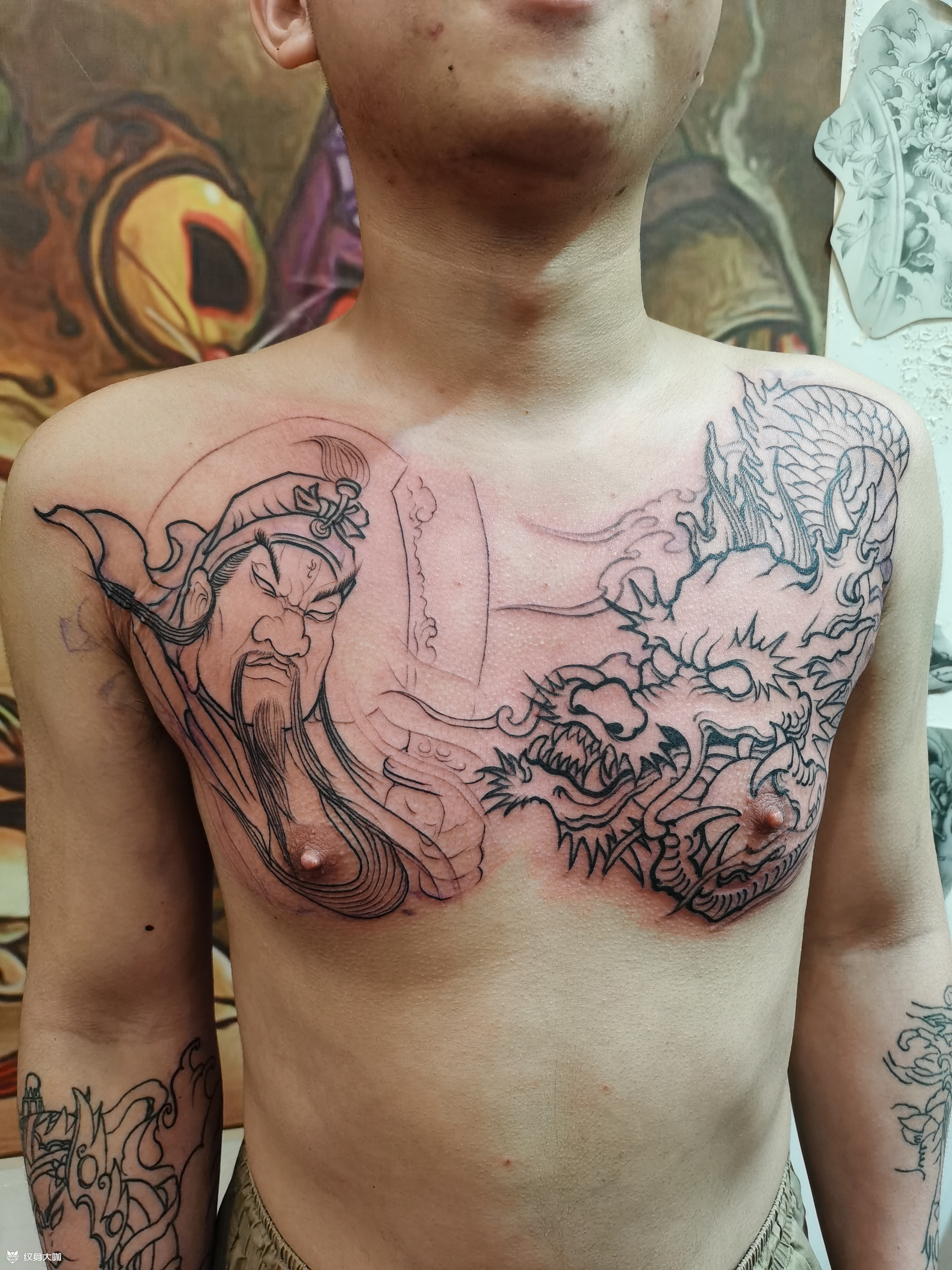 关公战龙_纹身吧社区 - 纹身大咖