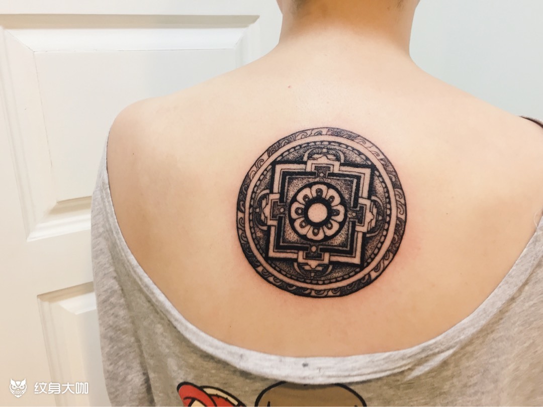来来来打麻将喽:一饼_纹身图案手稿图片_马丁的纹身作品集