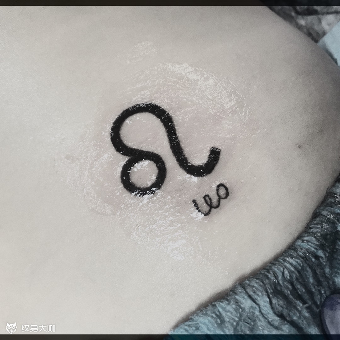 狮子座_纹身图案手稿图片_展干的纹身作品集