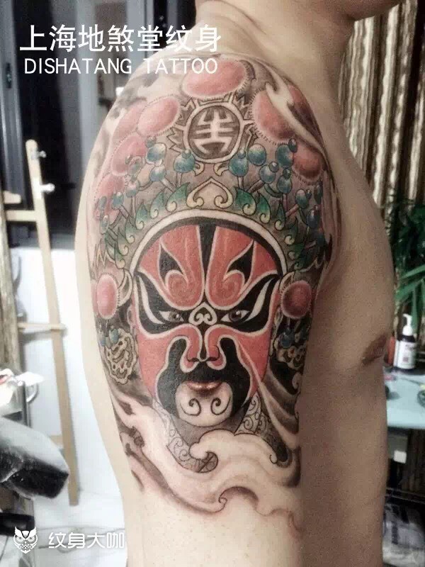 脸谱_纹身图案手稿图片_di sha tang的纹身作品集