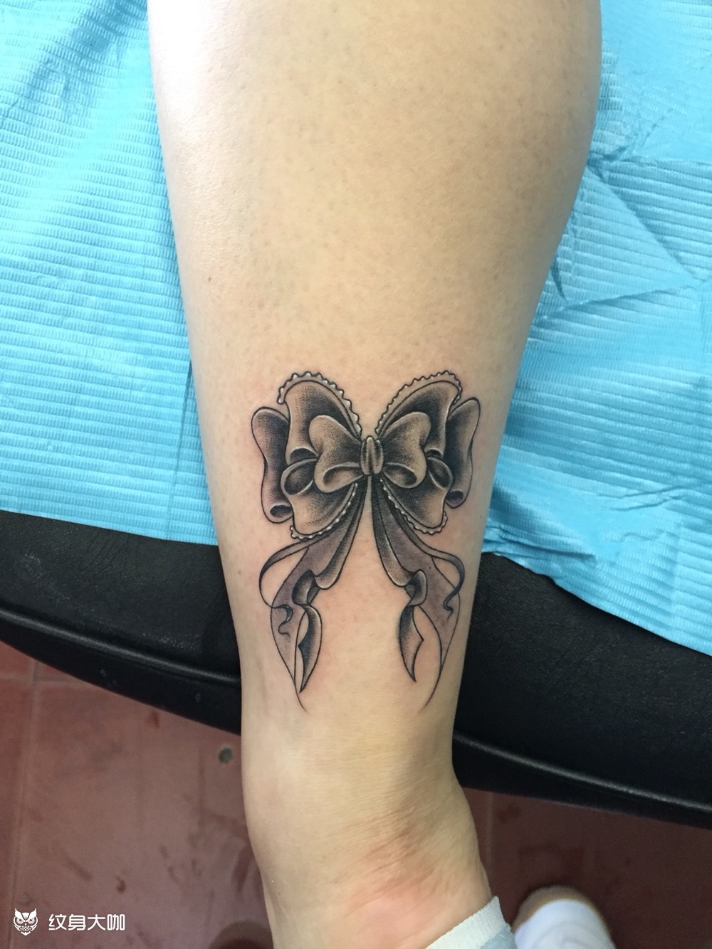 96蝴蝶结_纹身图案手稿图片_博格丹的纹身作品集