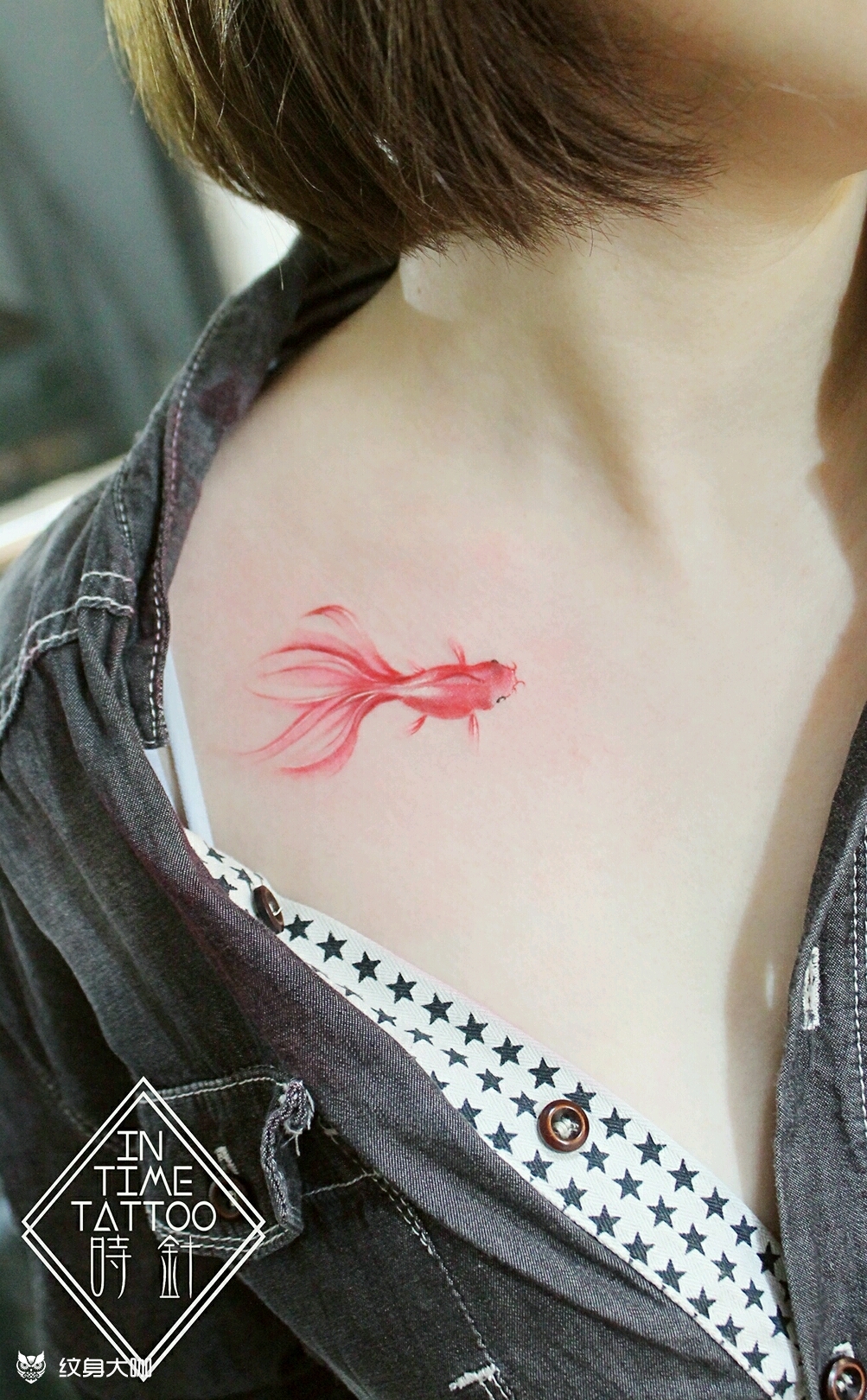 精细的小鱼儿_纹身图案手稿图片_travis时的纹身作品集