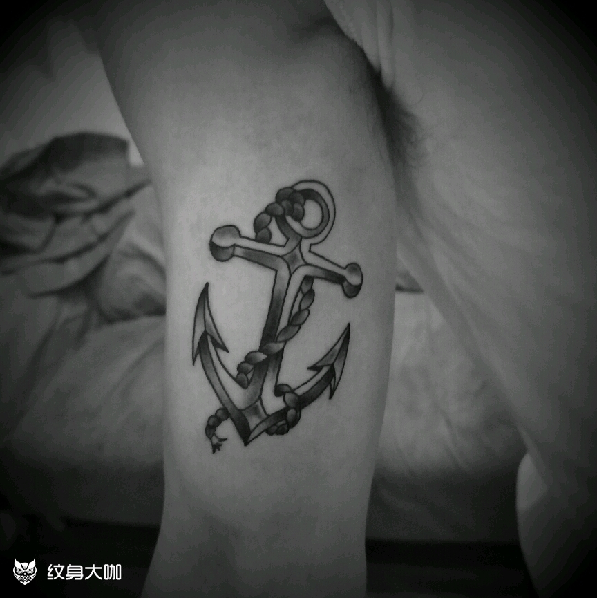 oldschool船锚_纹身图案手稿图片_陈佳慰的纹身作品集