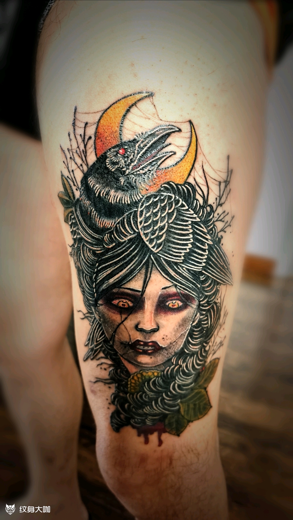 遮盖旧图_纹身图案手稿图片_牛晋北的纹身作品集