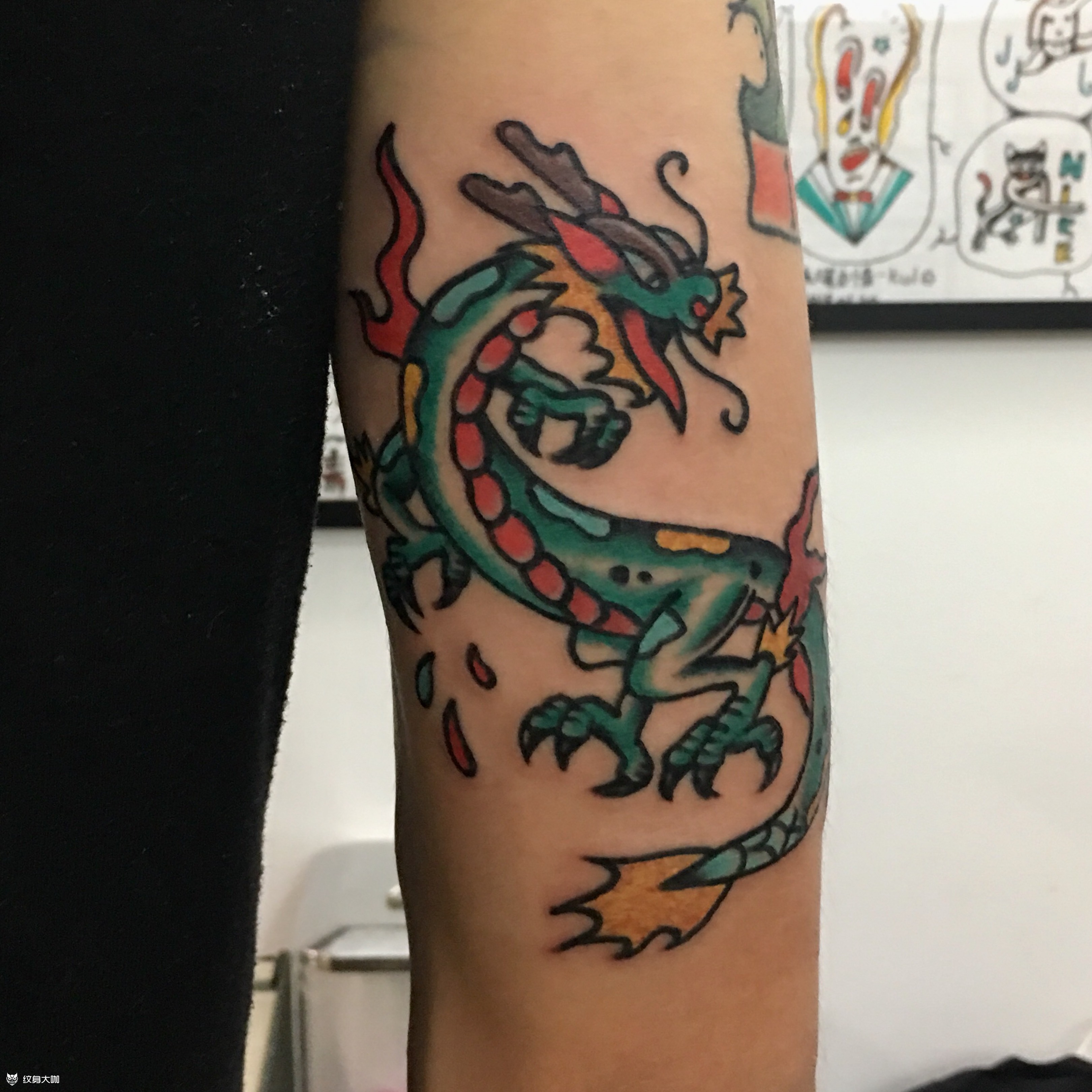 小青龙_纹身图案手稿图片_kulo的纹身作品集