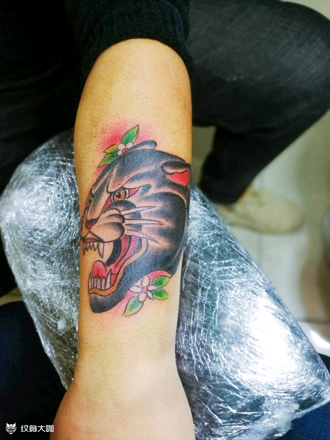 豹头_纹身图案手稿图片_飞扬阿德的纹身作品集