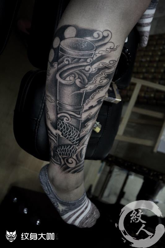 定海神针_纹身图案手稿图片_刘大鹏的纹身作品集