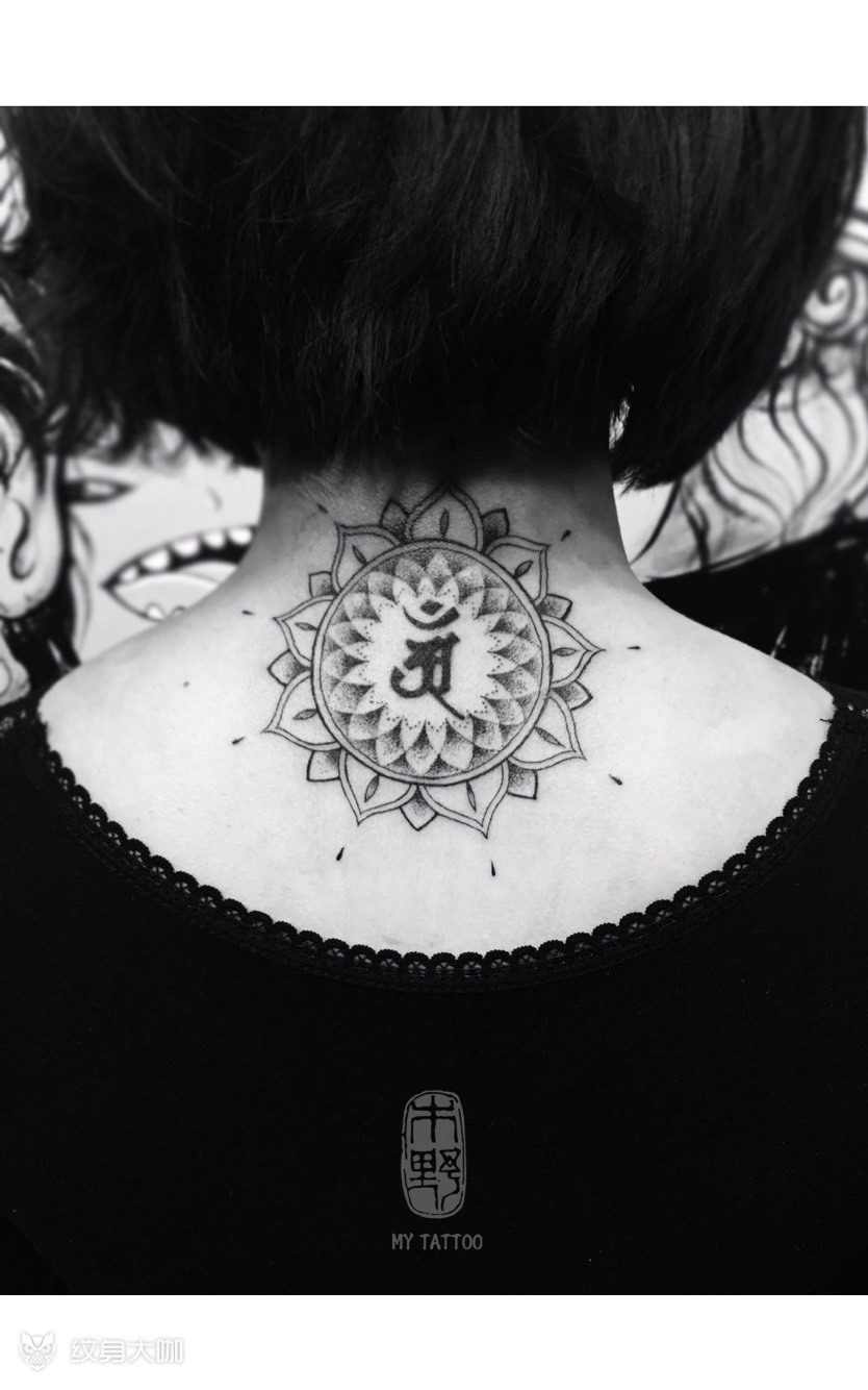 藏式曼陀罗_纹身图案手稿图片_加利的纹身作品集