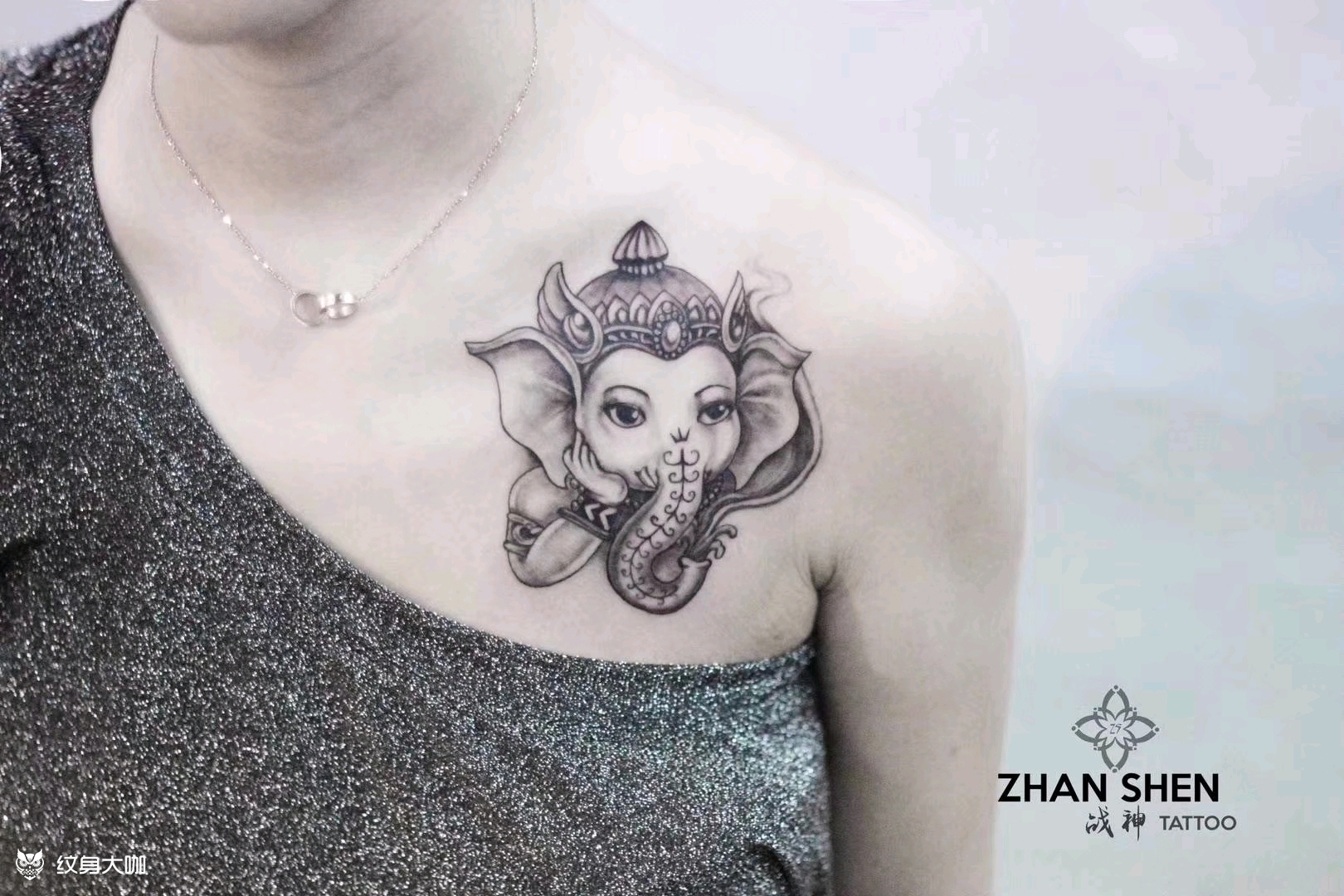 象神_纹身图案手稿图片_战神的纹身作品集