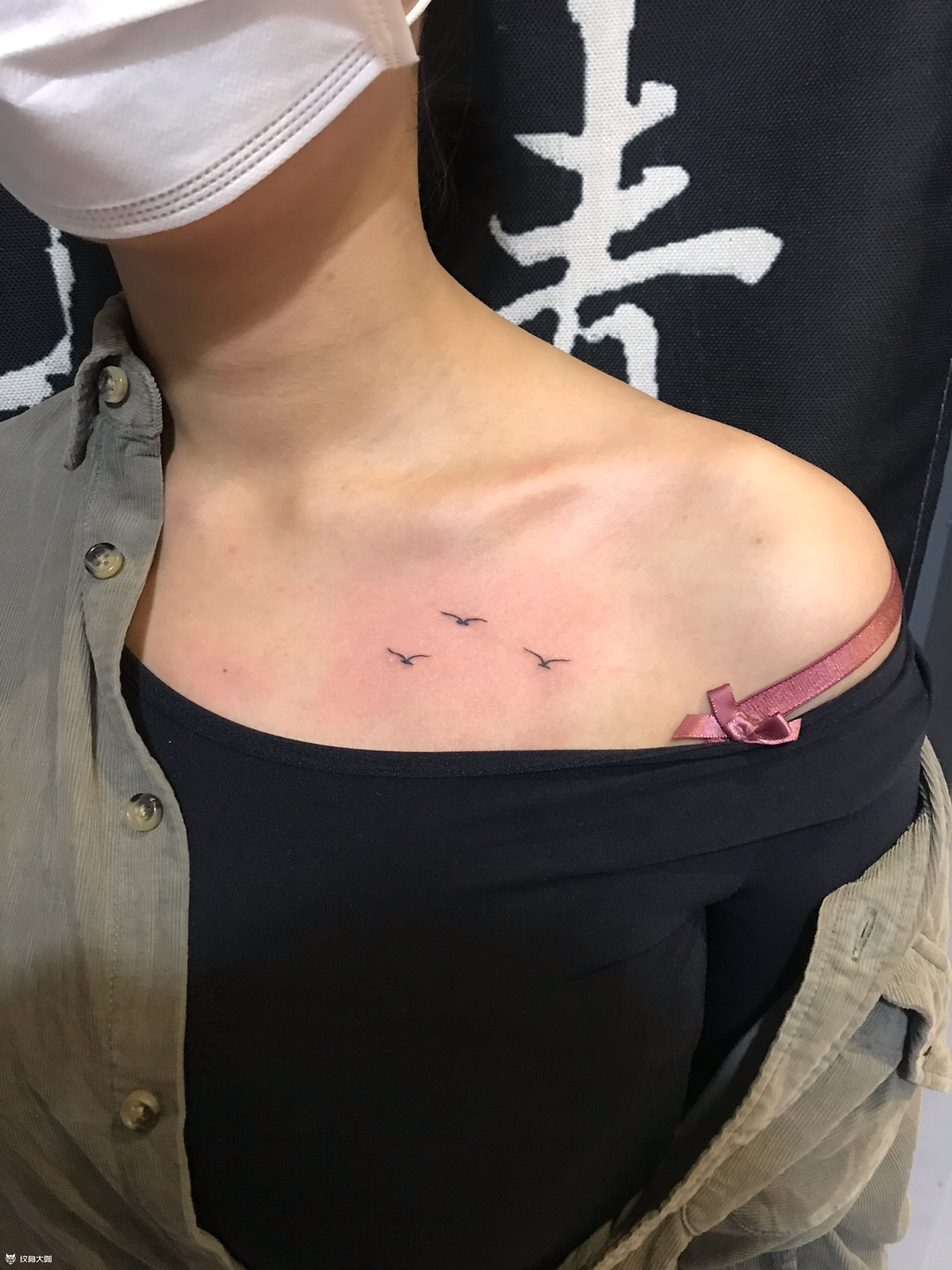 海鸥_纹身图案手稿图片_文强的纹身作品集