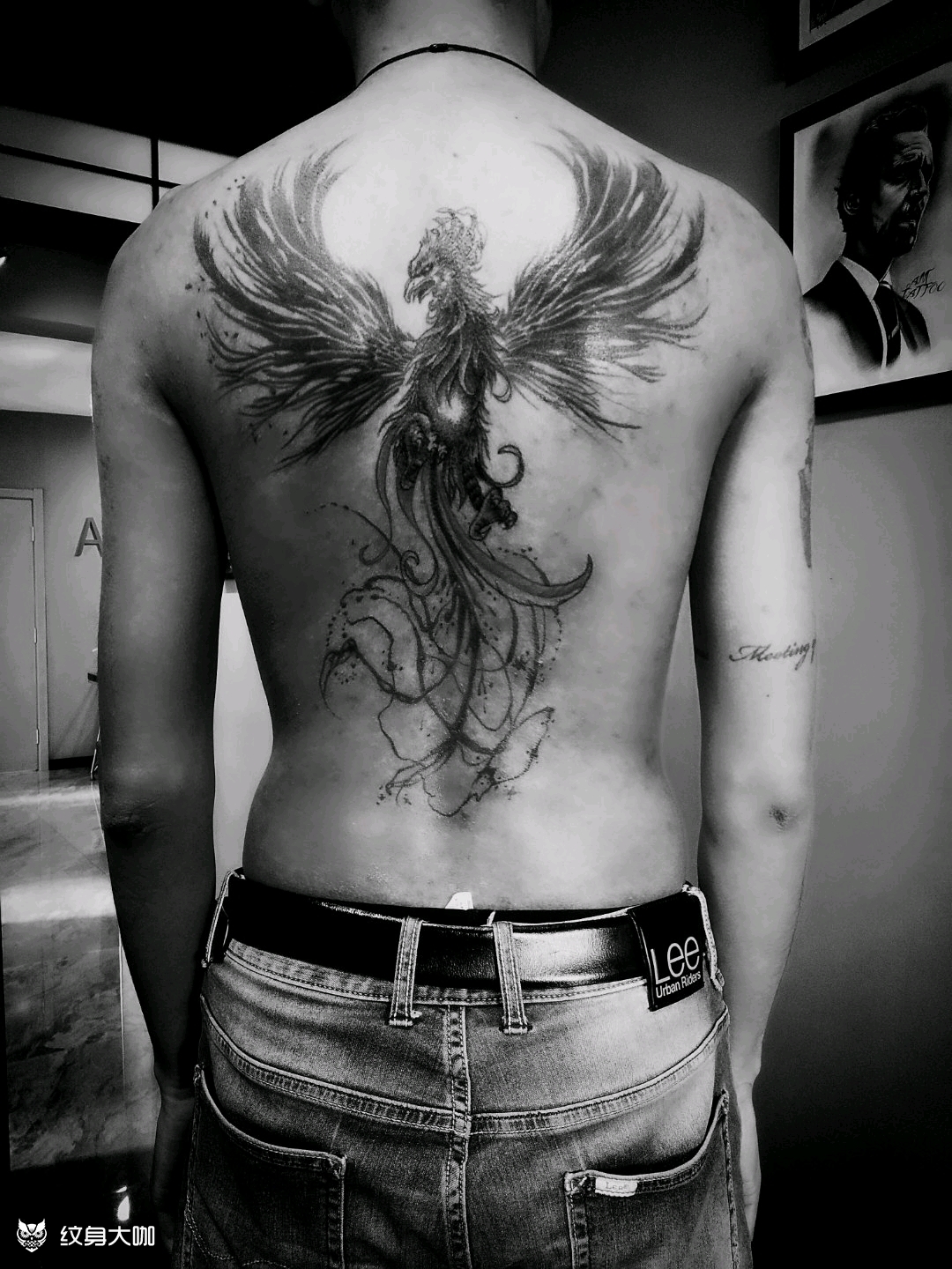 涅盘重生 浴火凤凰_纹身图案手稿图片_艾木文化的纹身作品集