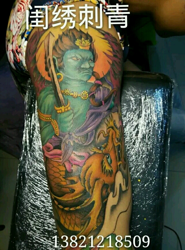 不动冥王_纹身图案手稿图片_王乐的纹身作品集