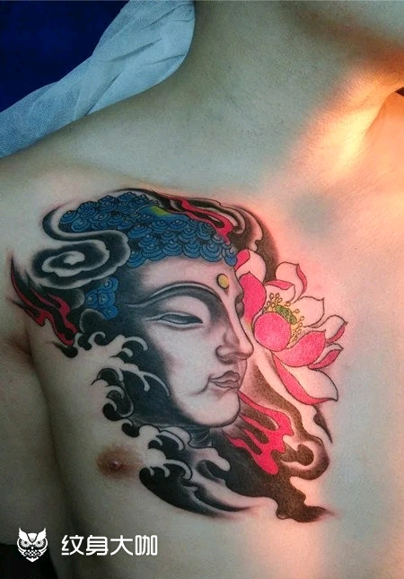 如来佛_纹身图案手稿图片_陈慧芳的纹身作品集