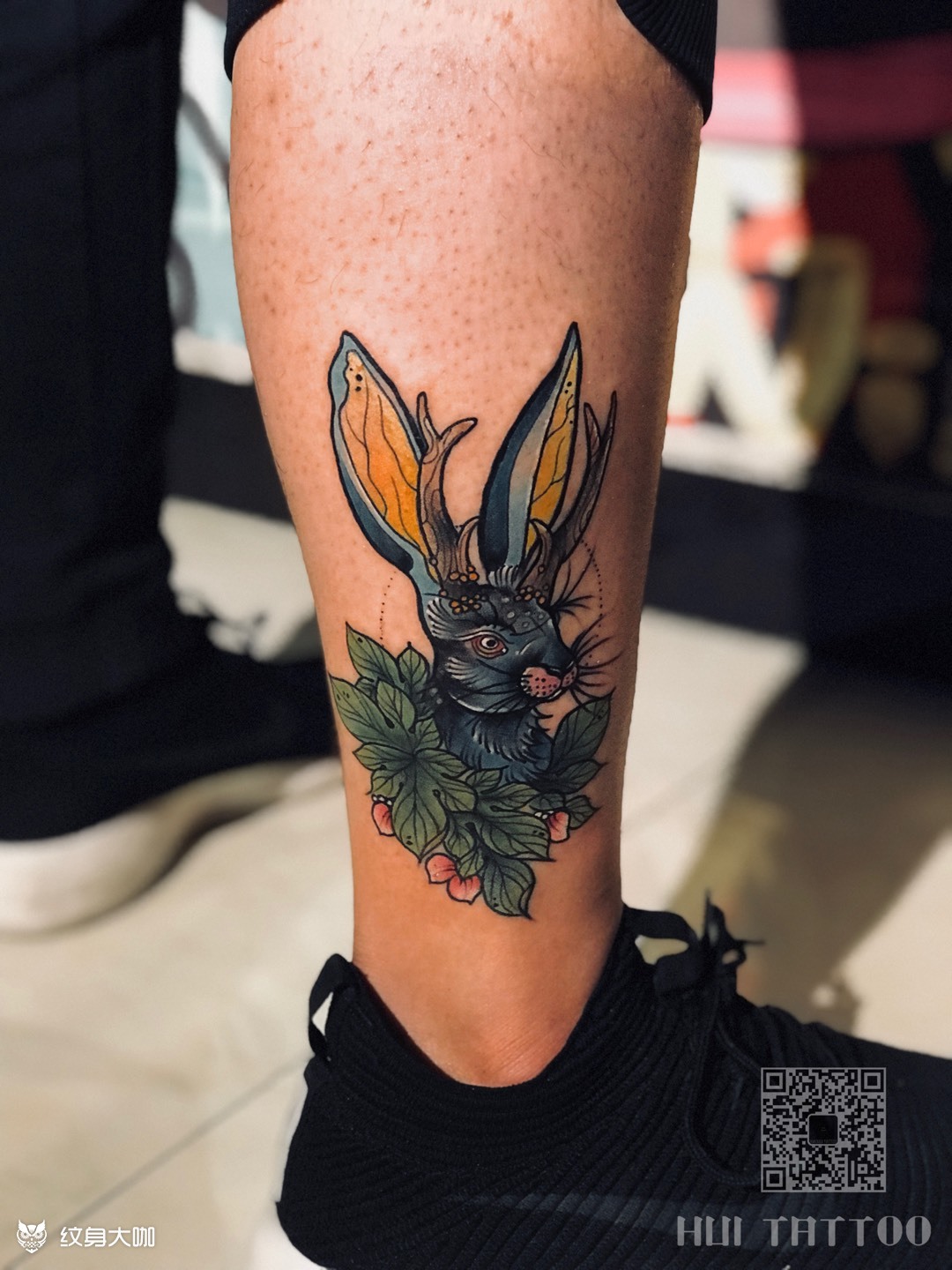 暗黑兔子92_纹身图案手稿图片_灰师的纹身作品集