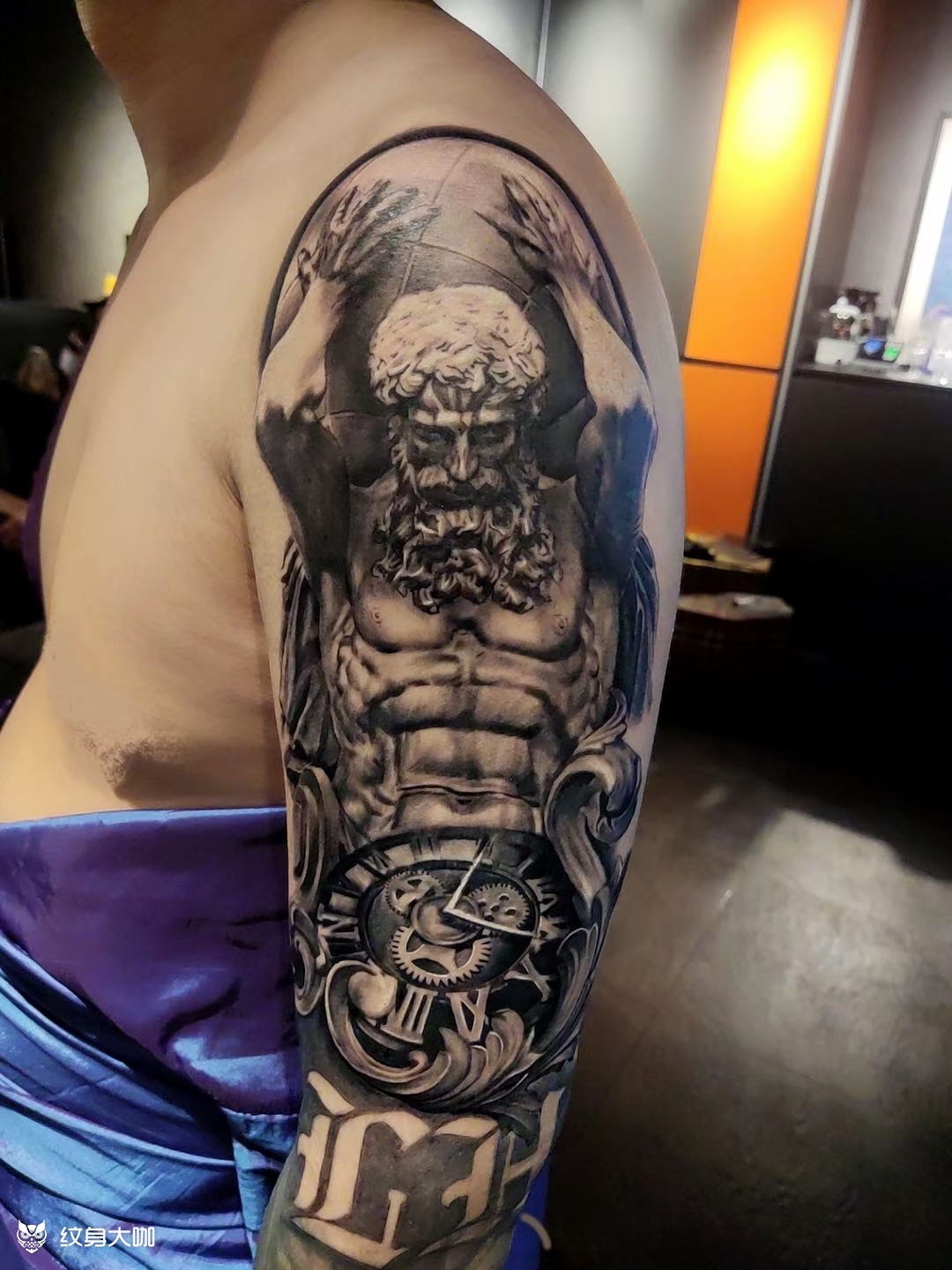 大力神海格力斯_纹身图案手稿图片_william的纹身作品集