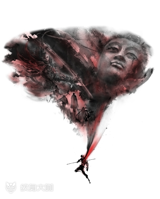 大圣_纹身图案手稿图片_鬼的纹身作品集