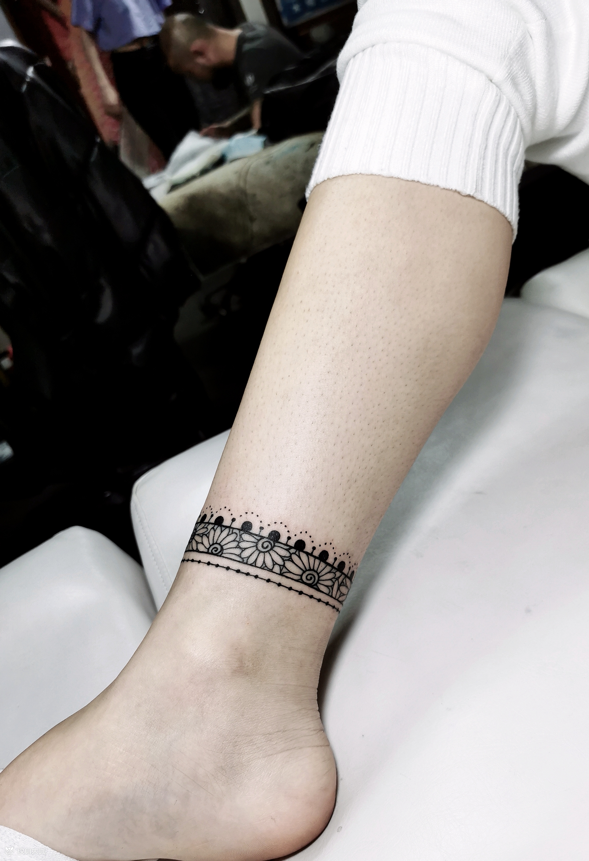 脚环_纹身图案手稿图片_黄旭的纹身作品集