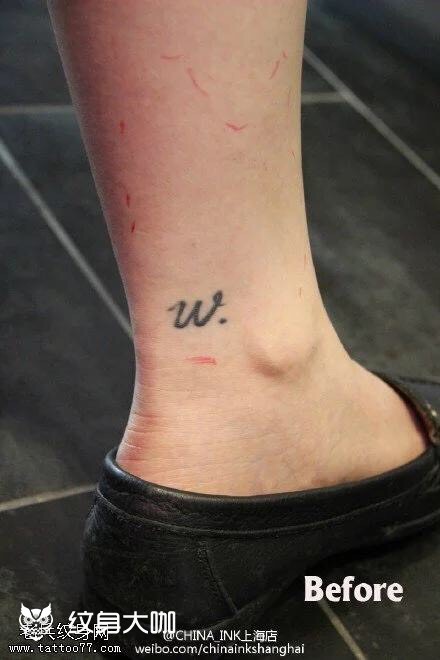 想纹:w    y 部位:颈部 预算500 想纹两个字母 但是想每个字母都是一