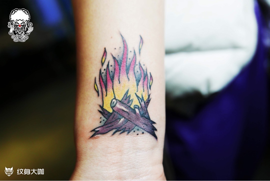 火_纹身图案手稿图片_刘力华的纹身作品集