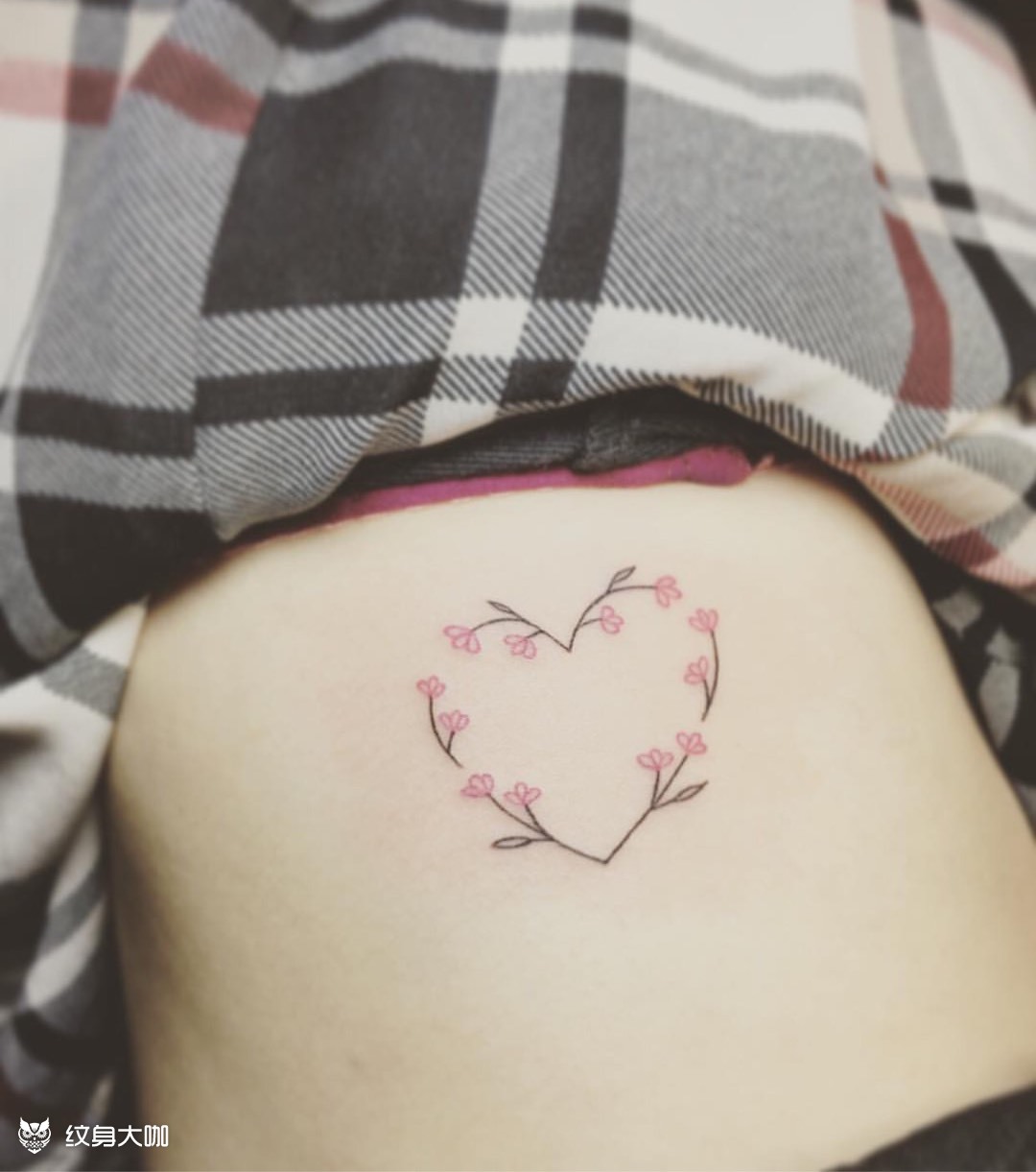 心形花环_纹身图案手稿图片_穗子的纹身作品集