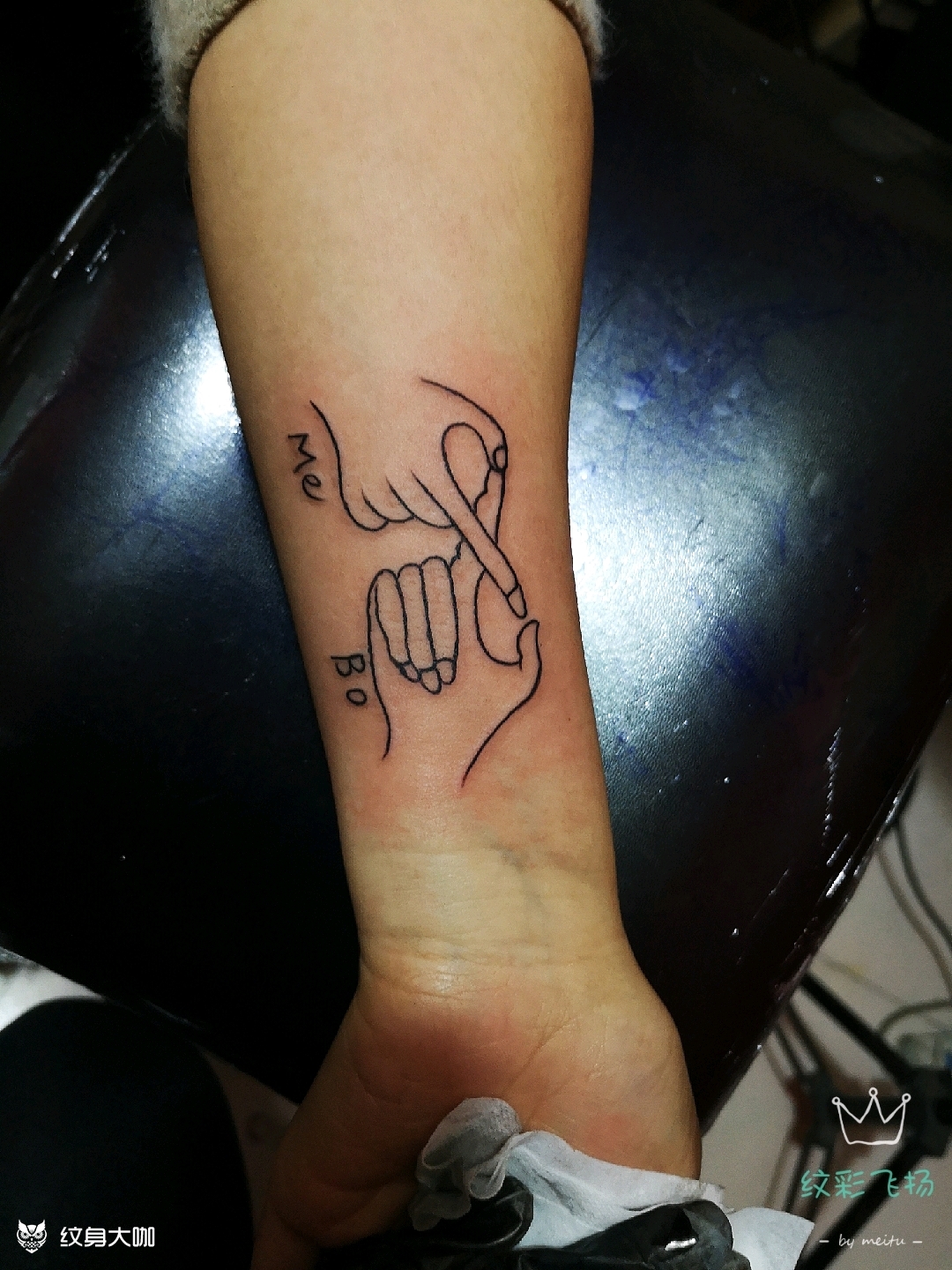 比心_纹身图案手稿图片_森森的纹身作品集