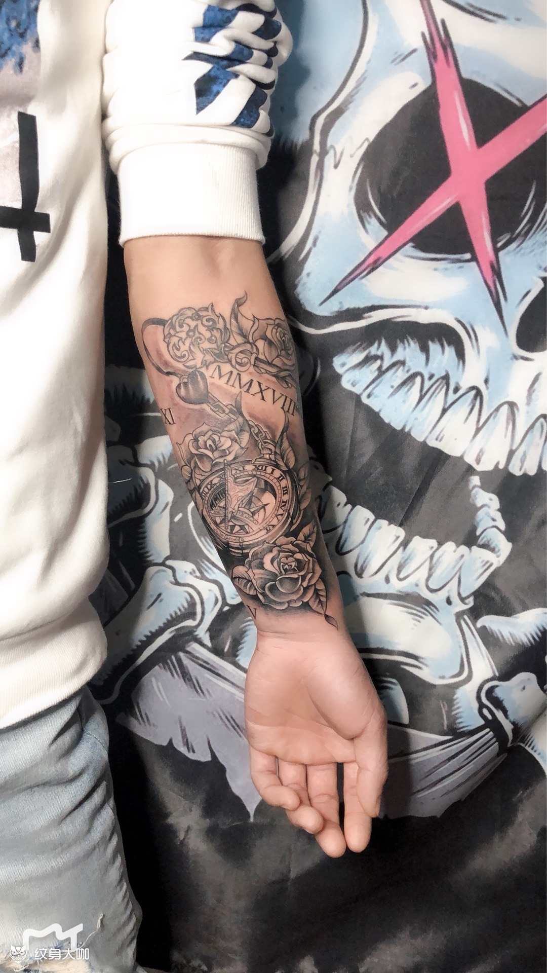 小臂外侧时钟花