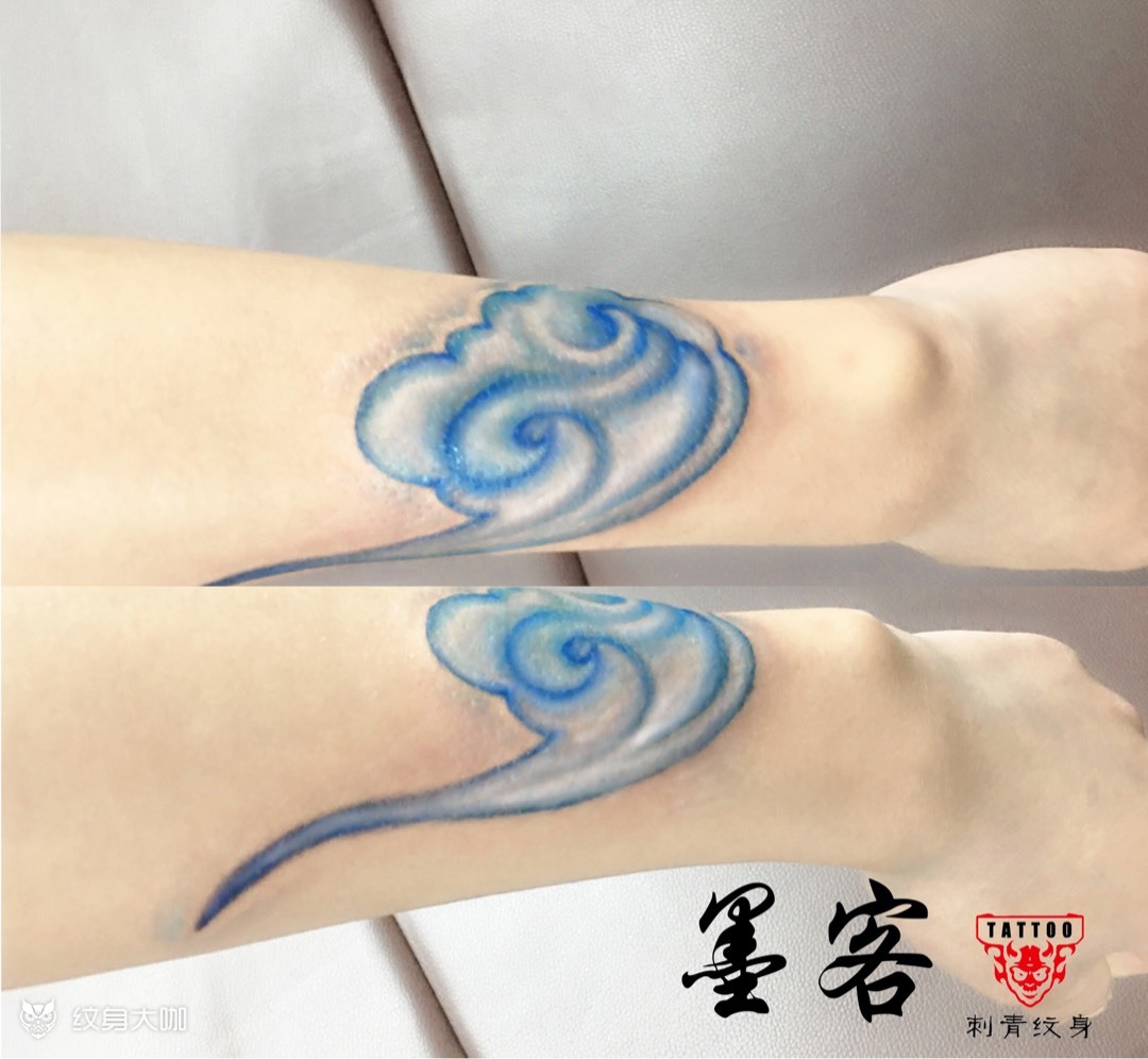 祥云_纹身图案手稿图片_墨客的纹身作品集