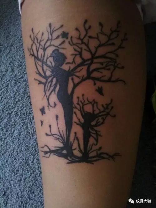 柳树纹身图片