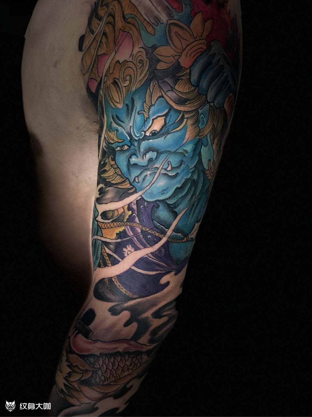 驭龙冥王_纹身图案手稿图片_焦玉豪的纹身作品集