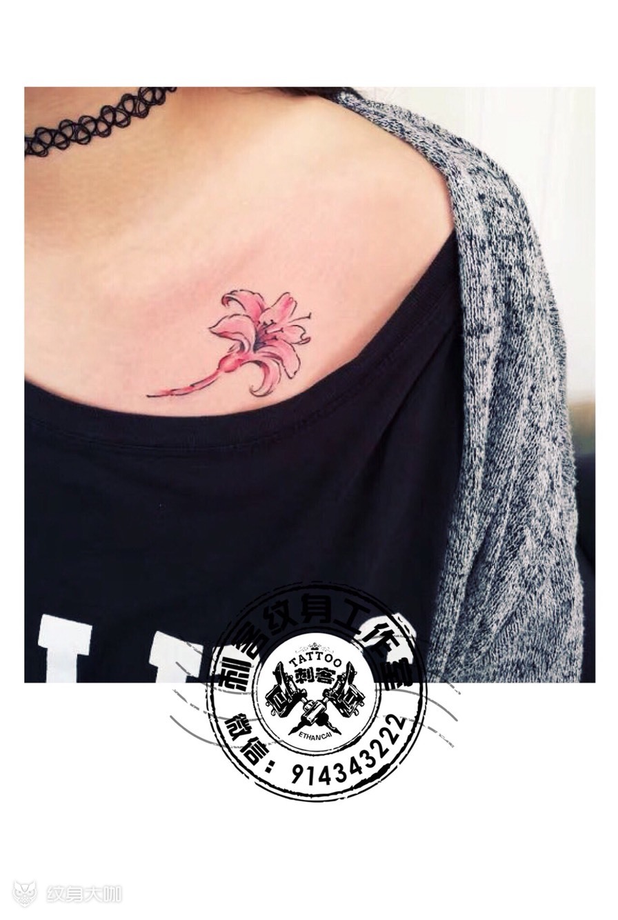 永生花_纹身图案手稿图片_蔡师傅的纹身作品集